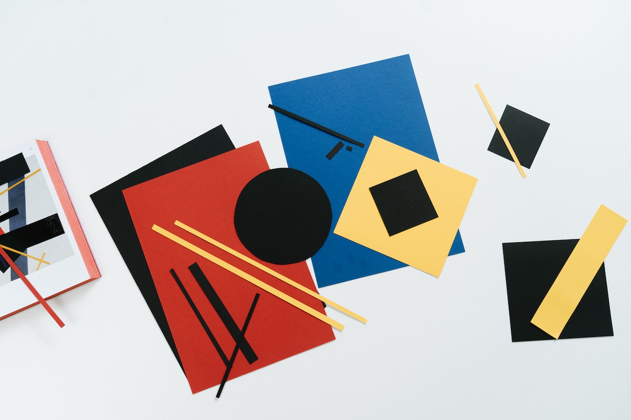 background-image showing a cluster of different shapes